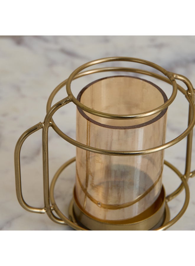 Home Box Decorative Tealight Holders Set in Gold - Image 4